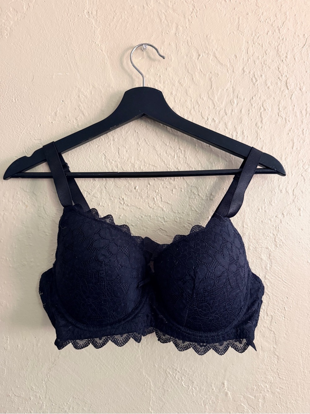 Lace Balconette Bra in Blacke with underwire - Women Intimates